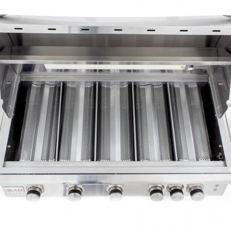 40-Inch 5-Burner LTE Gas Grill with Rear Burner and Built-in Lighting System