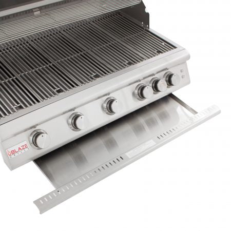 40-Inch 5-Burner LTE Gas Grill with Rear Burner and Built-in Lighting System