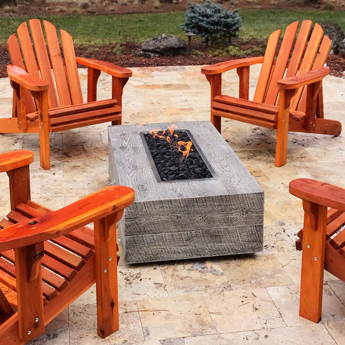 Coronado Fire Pit - GFRC Woodgrain