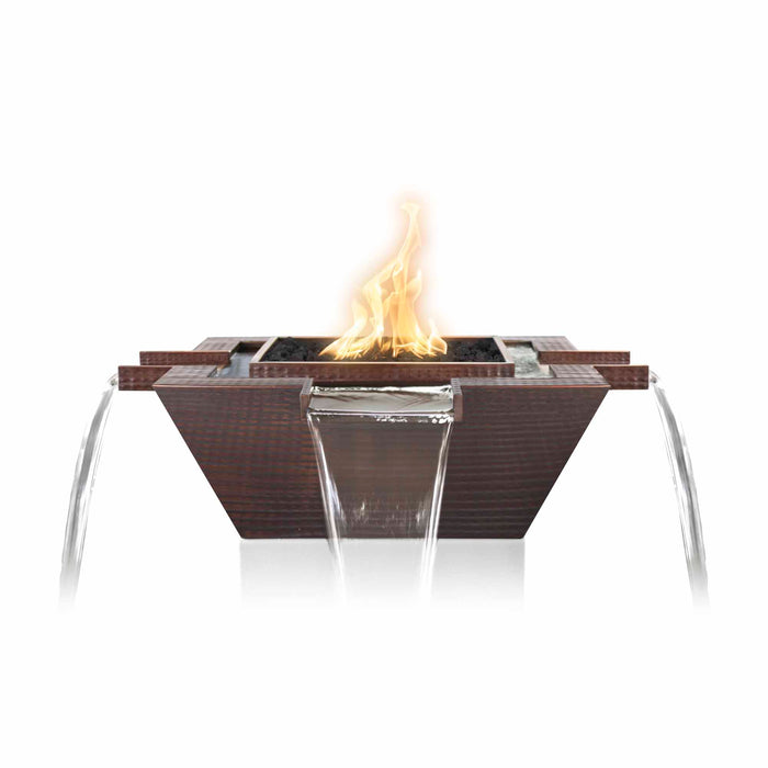 Maya Fire & Water Bowl – Copper 4-Way Spill