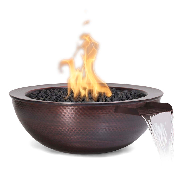 Sedona Fire & Water Bowl – Hammered Patina Copper